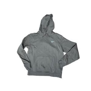 Nike Men's Mini Swoosh Hoodie Sweatshirt Size Large Brown Pullover Logo